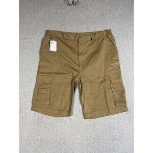 Boulder Creek by KingSize Men's 44 Big & Tall 12" Side-Elastic Stacked Cargo New